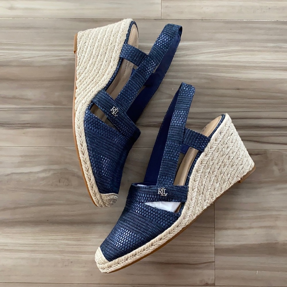 Ralph Lauren Penelopie espadrille shoes NWB Size 9